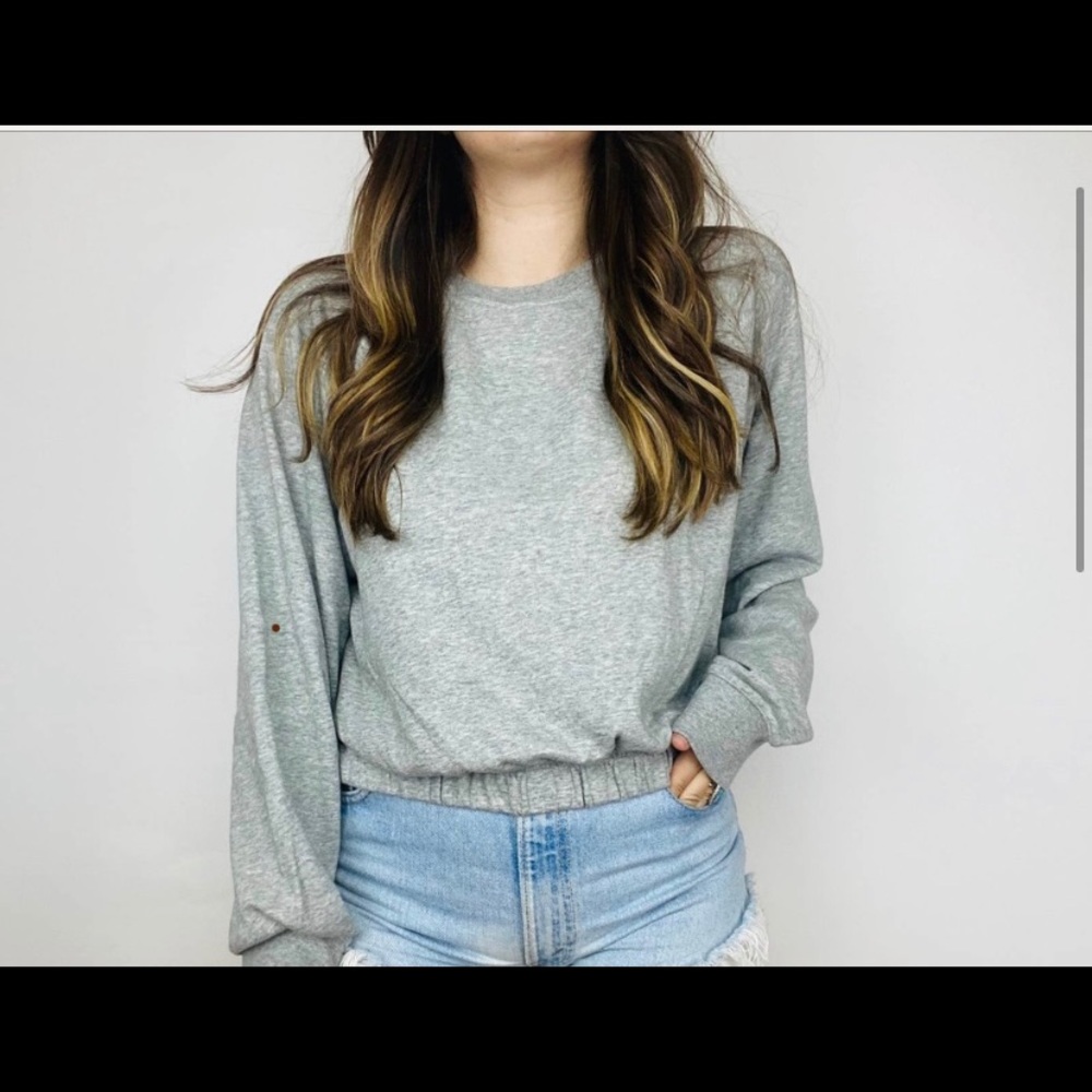 Urban Outfitter Gray Pull Over Backless Sweatshirt